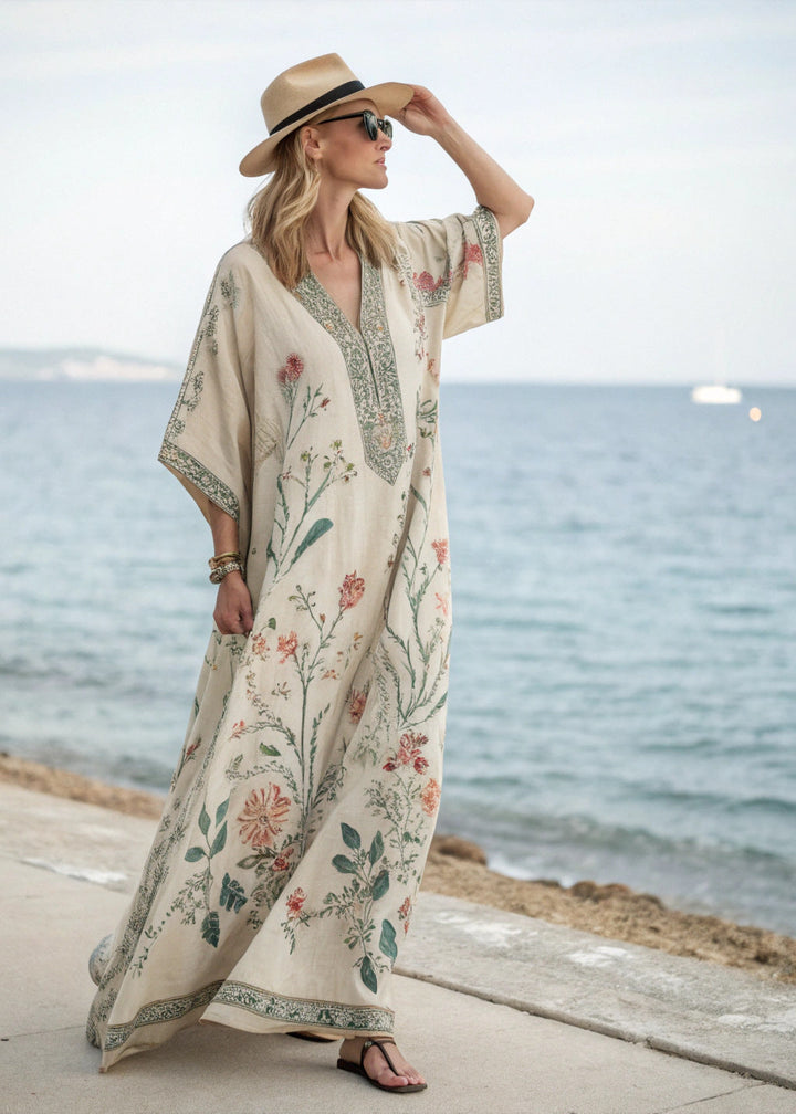 Elowyn | Floral Kaftan Maxi Dress