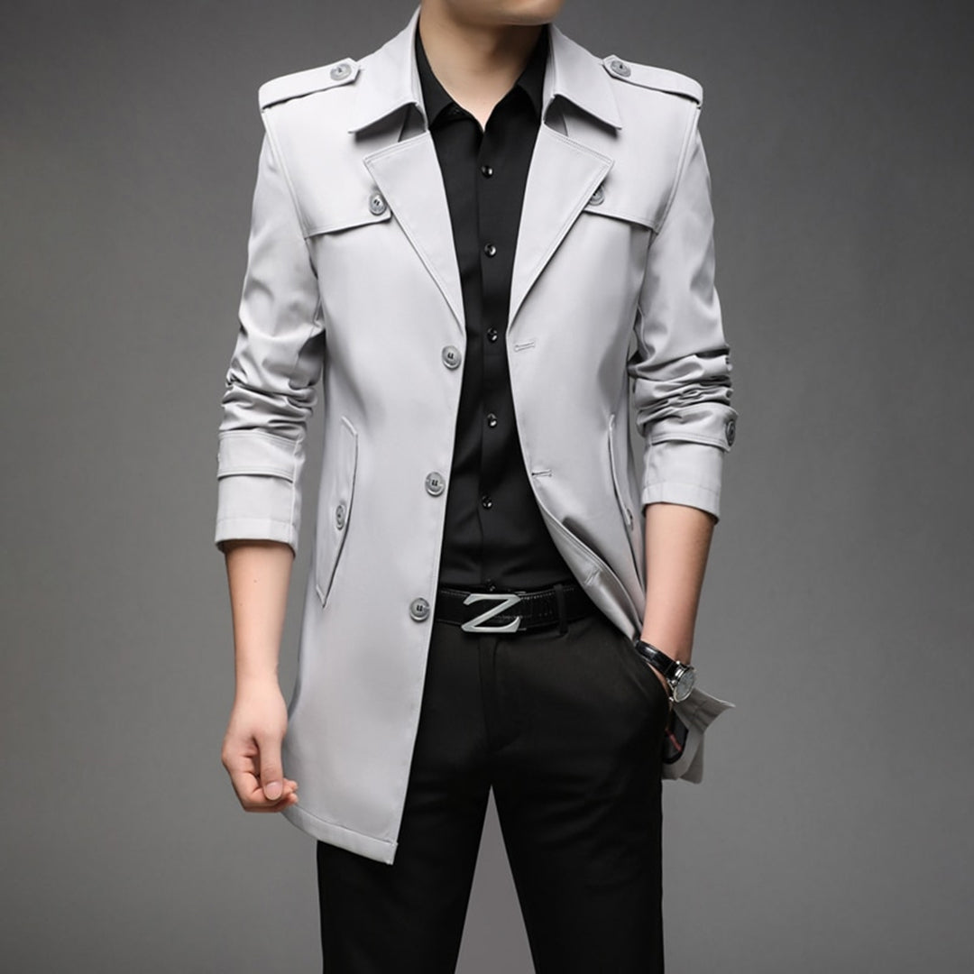 Richard | Men’s Single Breasted Lightweight Trench Coat