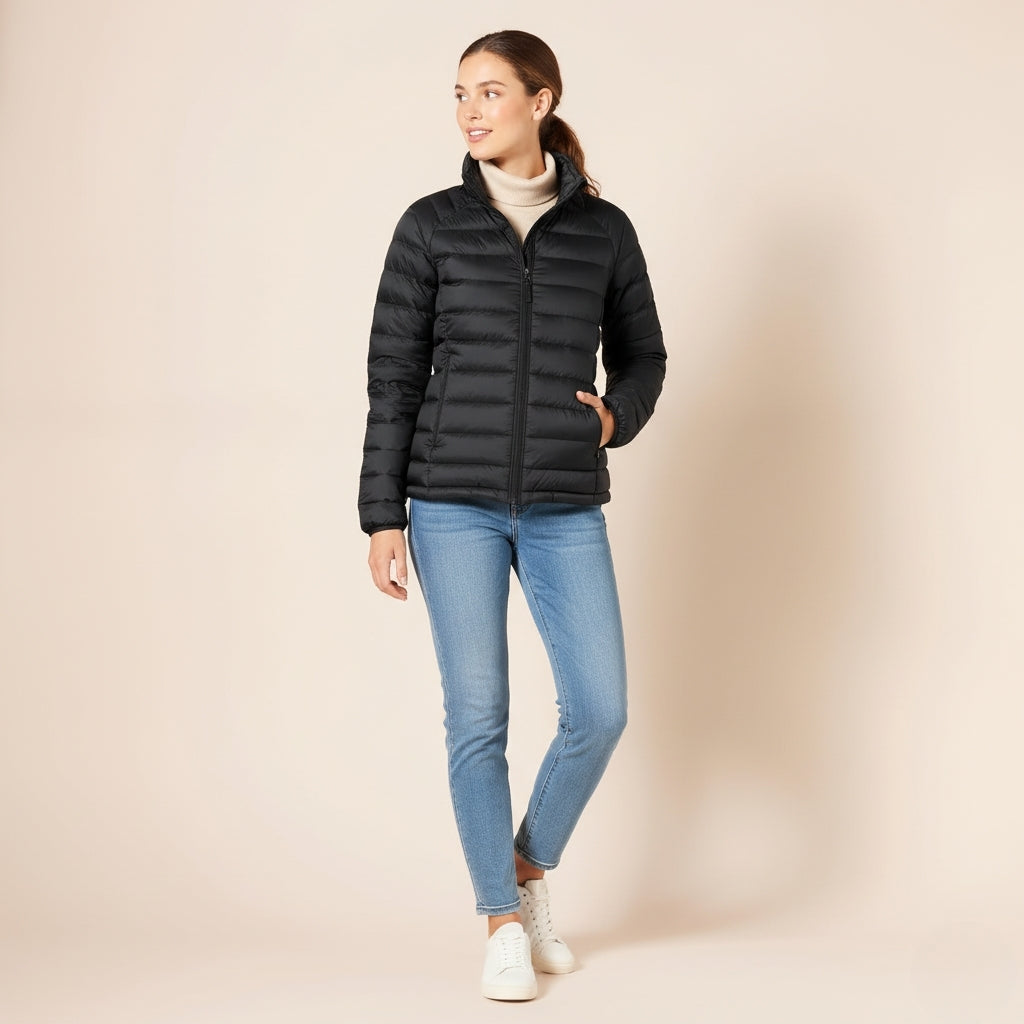 Lightweight, Packable Puffer Jacket for Women