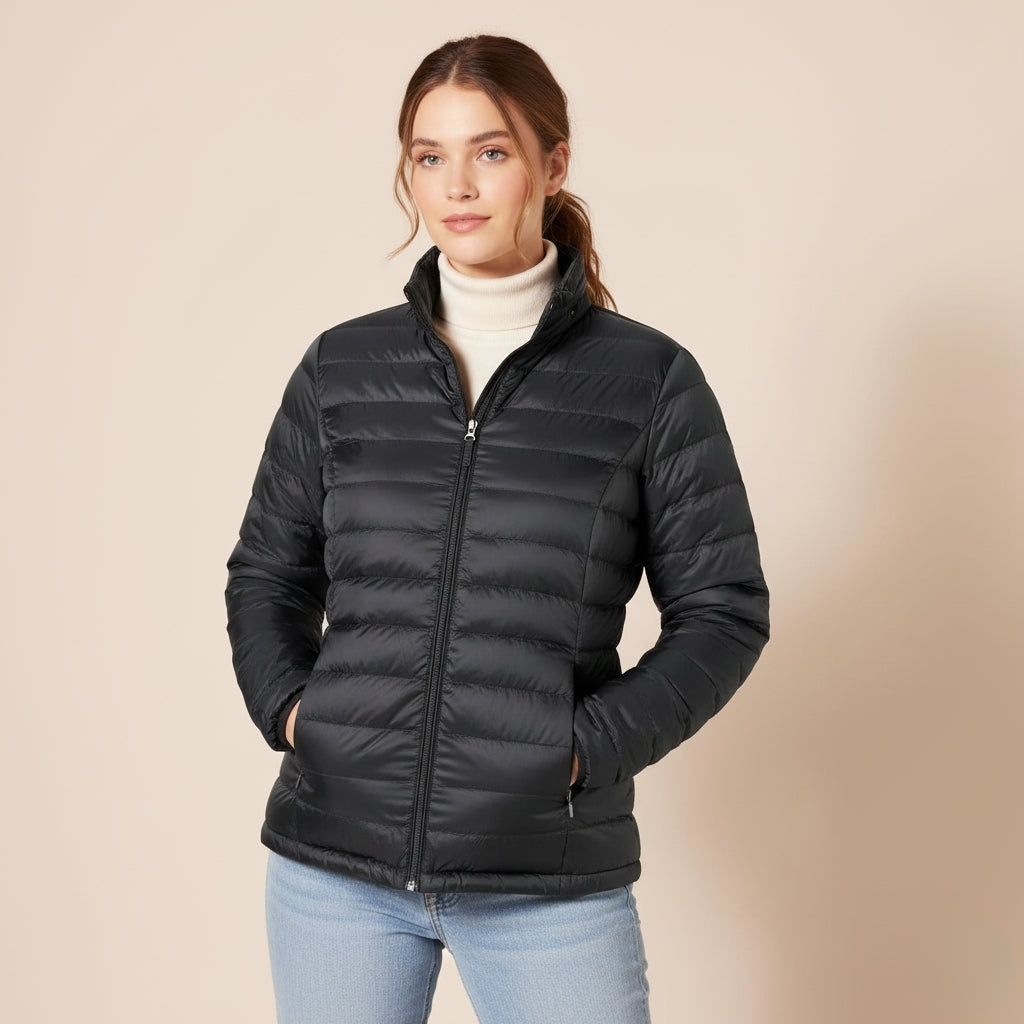 Lightweight, Packable Puffer Jacket for Women