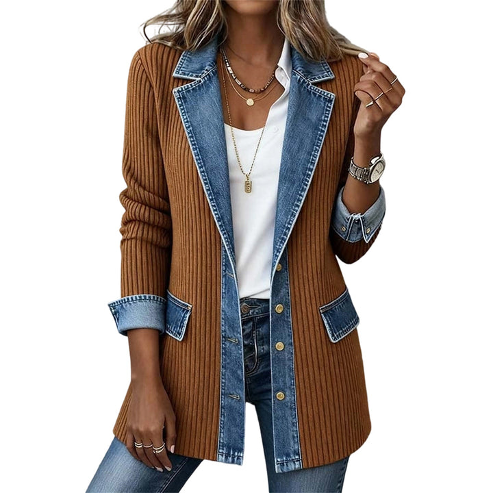 Jacket Women - Ribbed Knit Jacket
