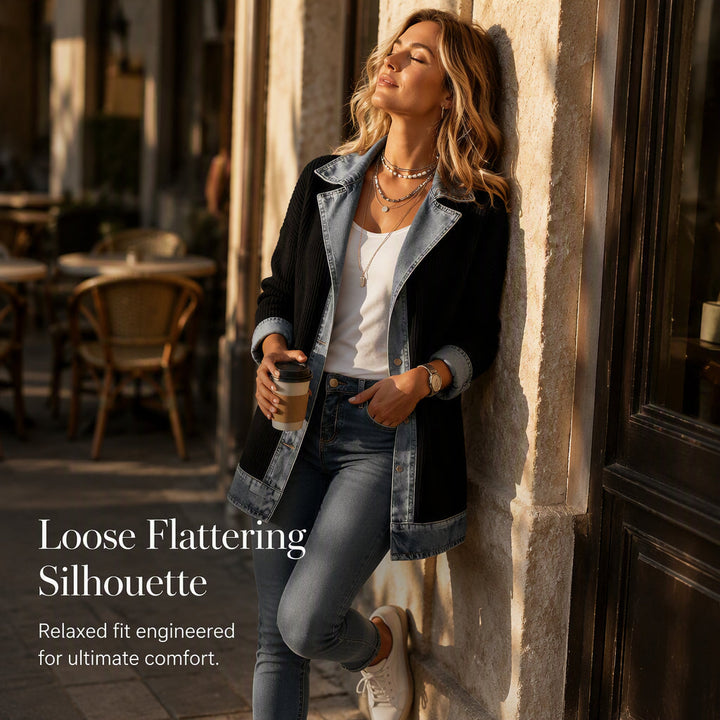 Jacket Women - Ribbed Knit Jacket