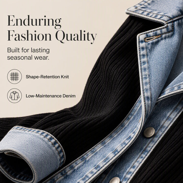 Jacket Women - Ribbed Knit Jacket