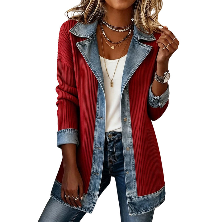 Jacket Women - Ribbed Knit Jacket