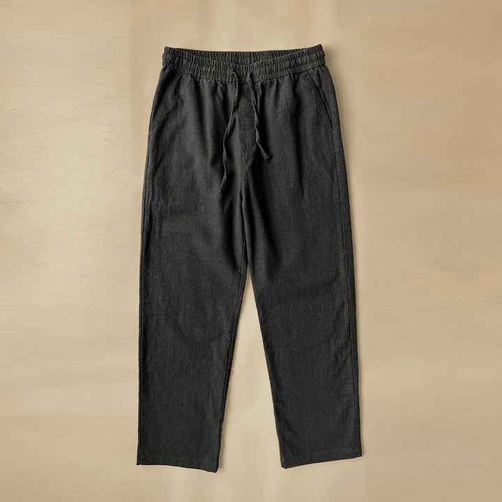 Hugo | Men’s Relaxed Fit Linen Drawstring Trousers