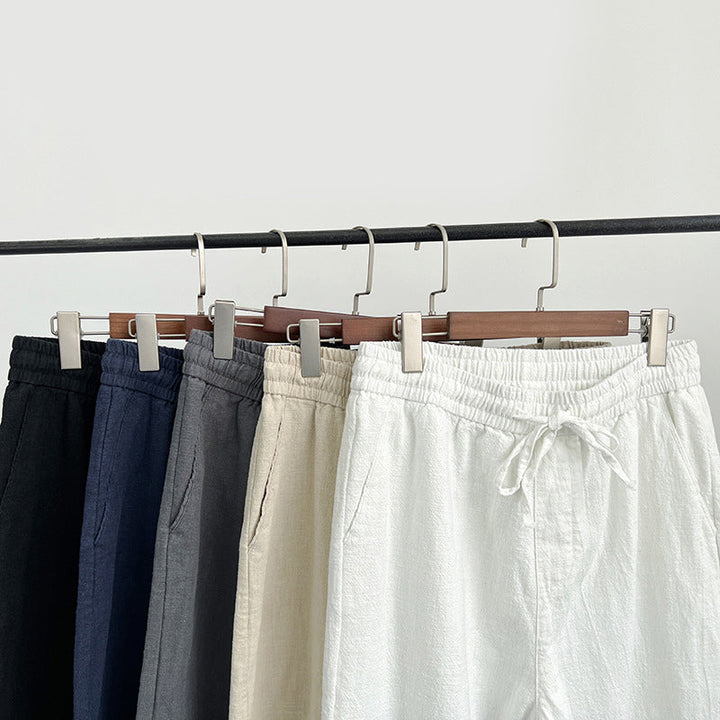 Hugo | Men’s Relaxed Fit Linen Drawstring Trousers