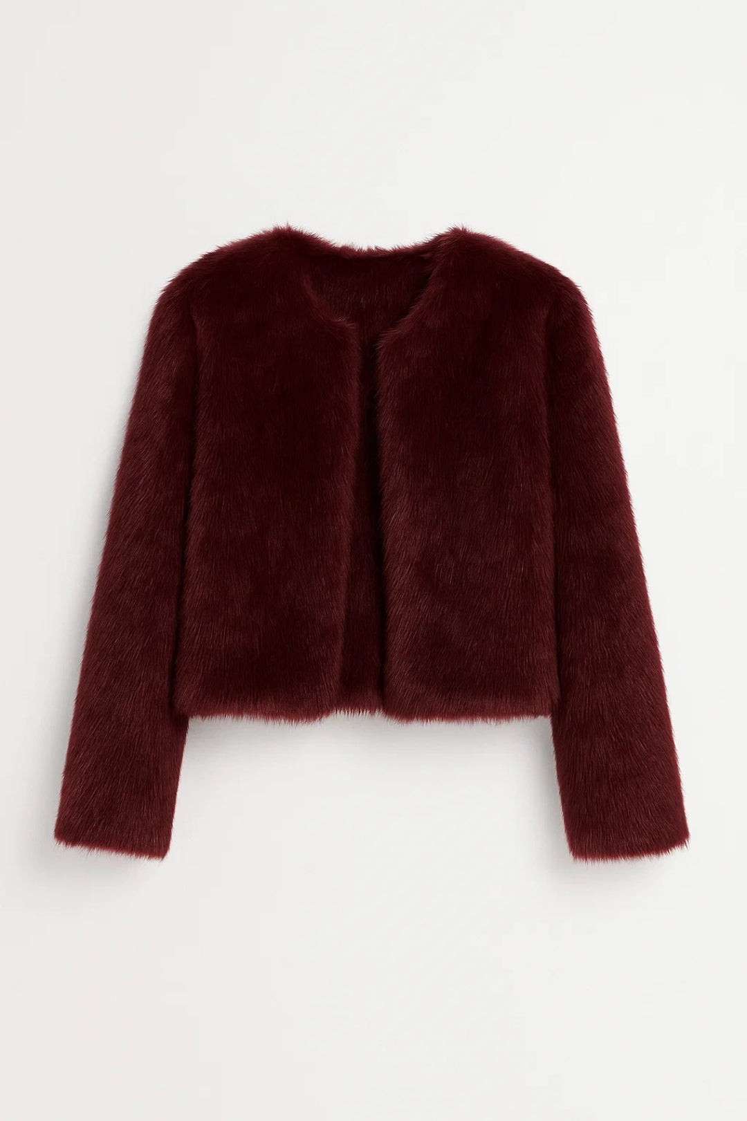 Jacket Women - Cropped Faux Fur Jacket