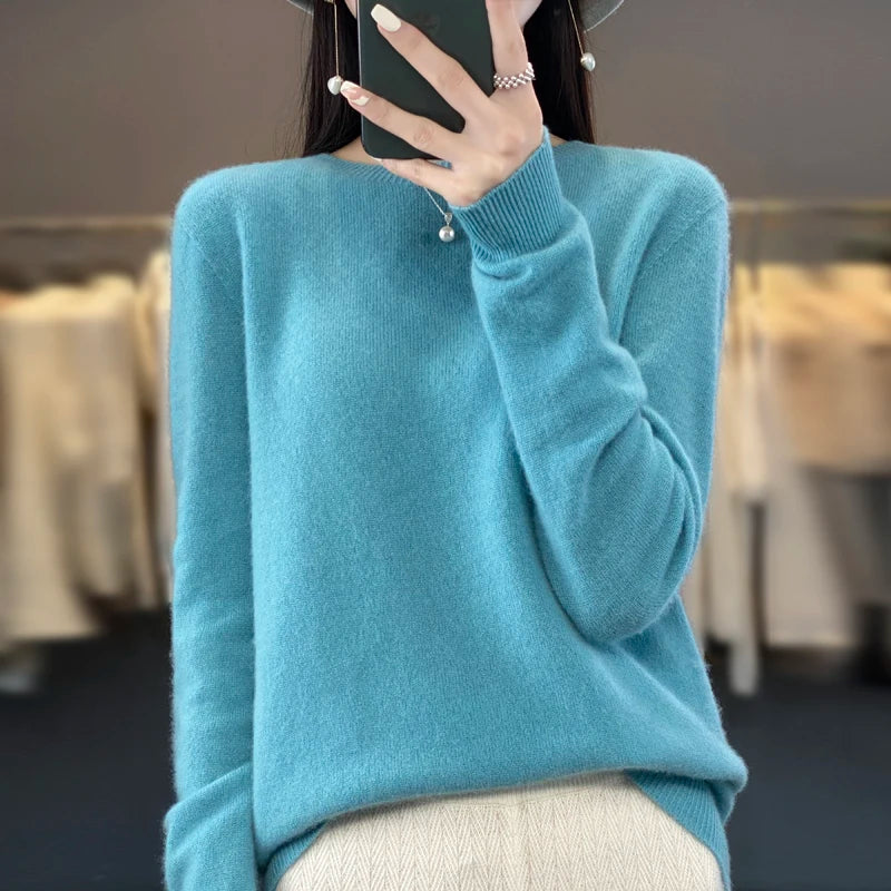 Sweater Women - Cashmere Knit Warm Sweater
