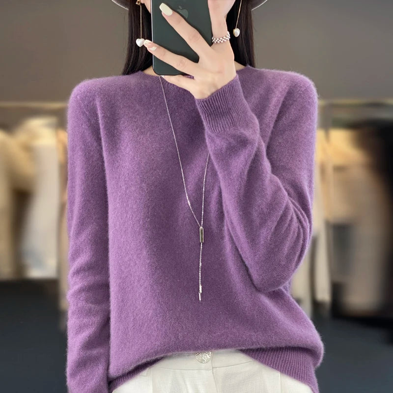 Sweater Women - Cashmere Knit Warm Sweater
