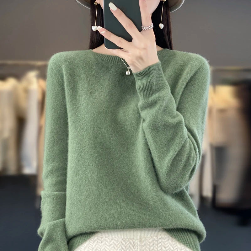 Sweater Women - Cashmere Knit Warm Sweater