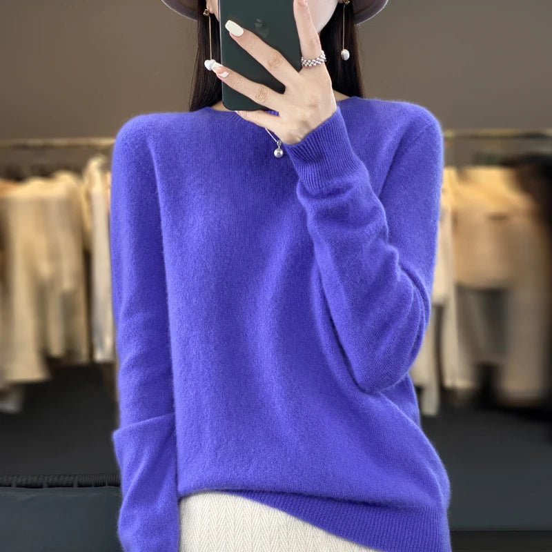 Sweater Women - Cashmere Knit Warm Sweater