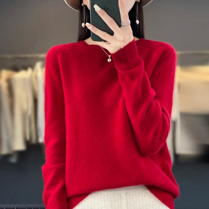 Sweater Women - Cashmere Knit Warm Sweater