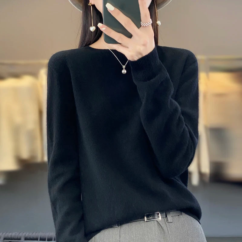 Sweater Women - Cashmere Knit Warm Sweater