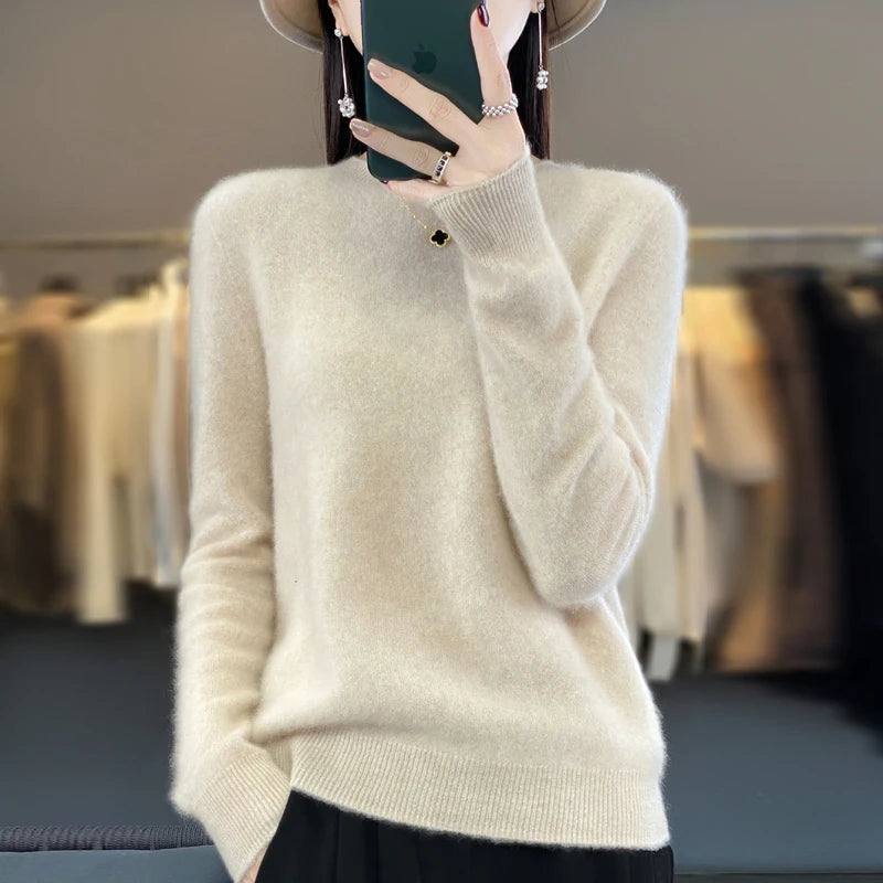 Sweater Women - Cashmere Knit Warm Sweater