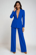 Margot | Women's Two Piece Blazer Wide Leg Trouser Suit Set