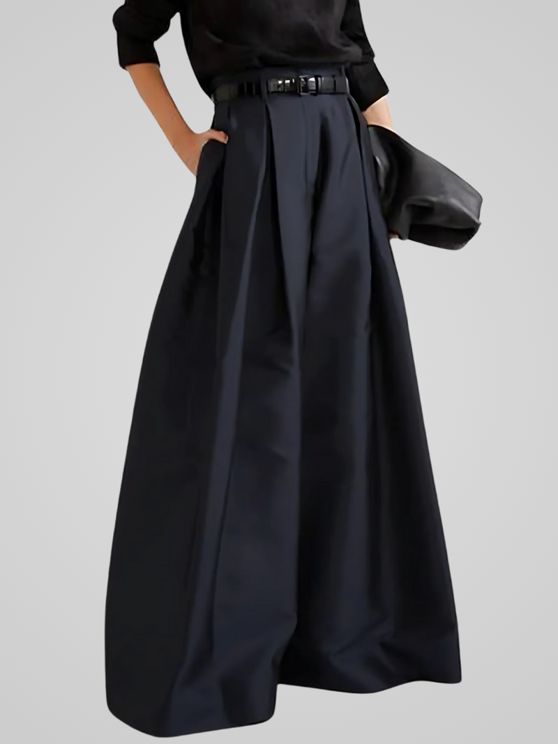 Maxima | Elegant High-Waisted Long Skirt-Pants for Formal and Casual Autumn Occasions