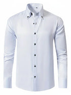 Men's Slim Fit Formal Shirt Long Sleeve Button Down