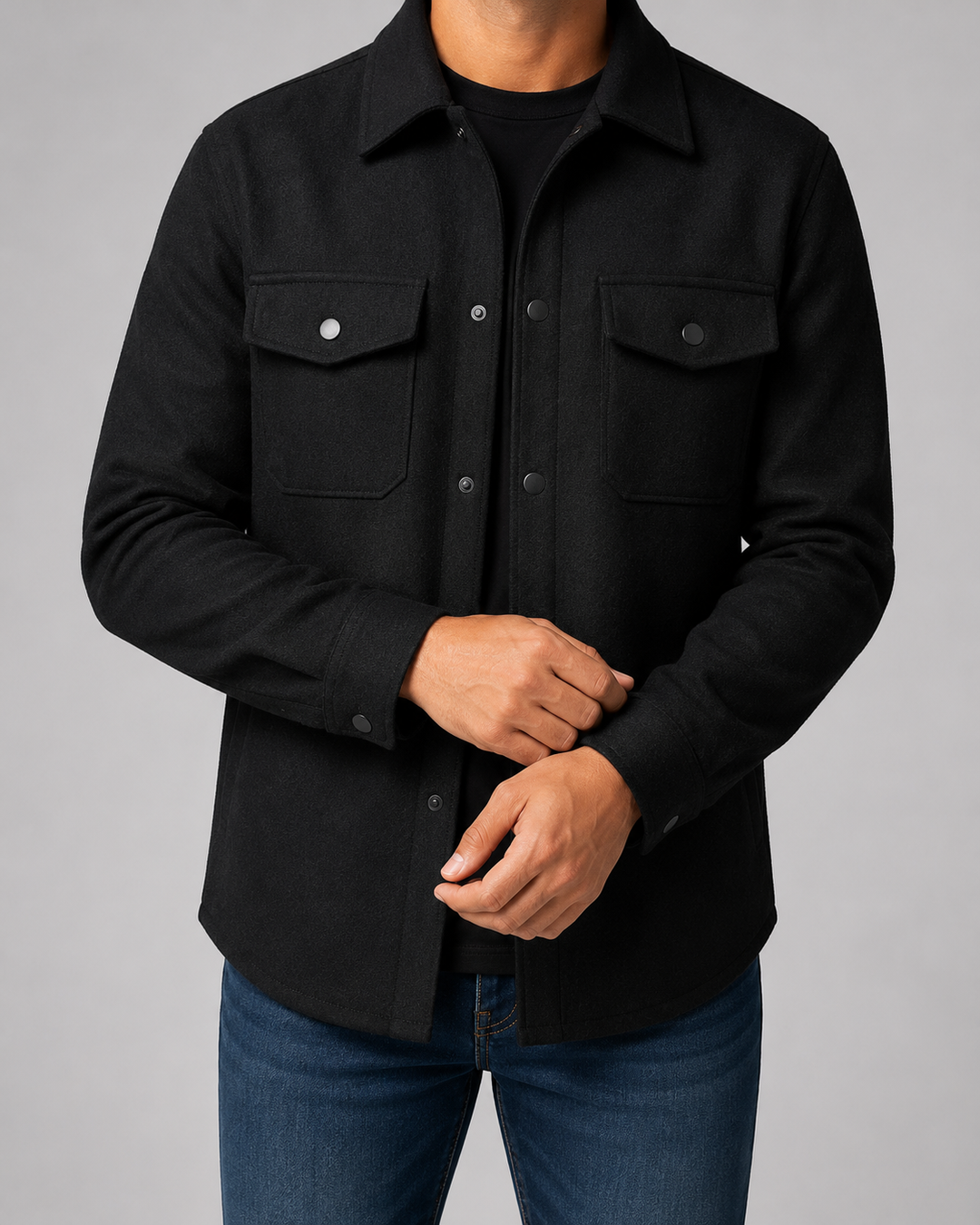 Men’s Overshirt Jacket – Casual Utility Fit