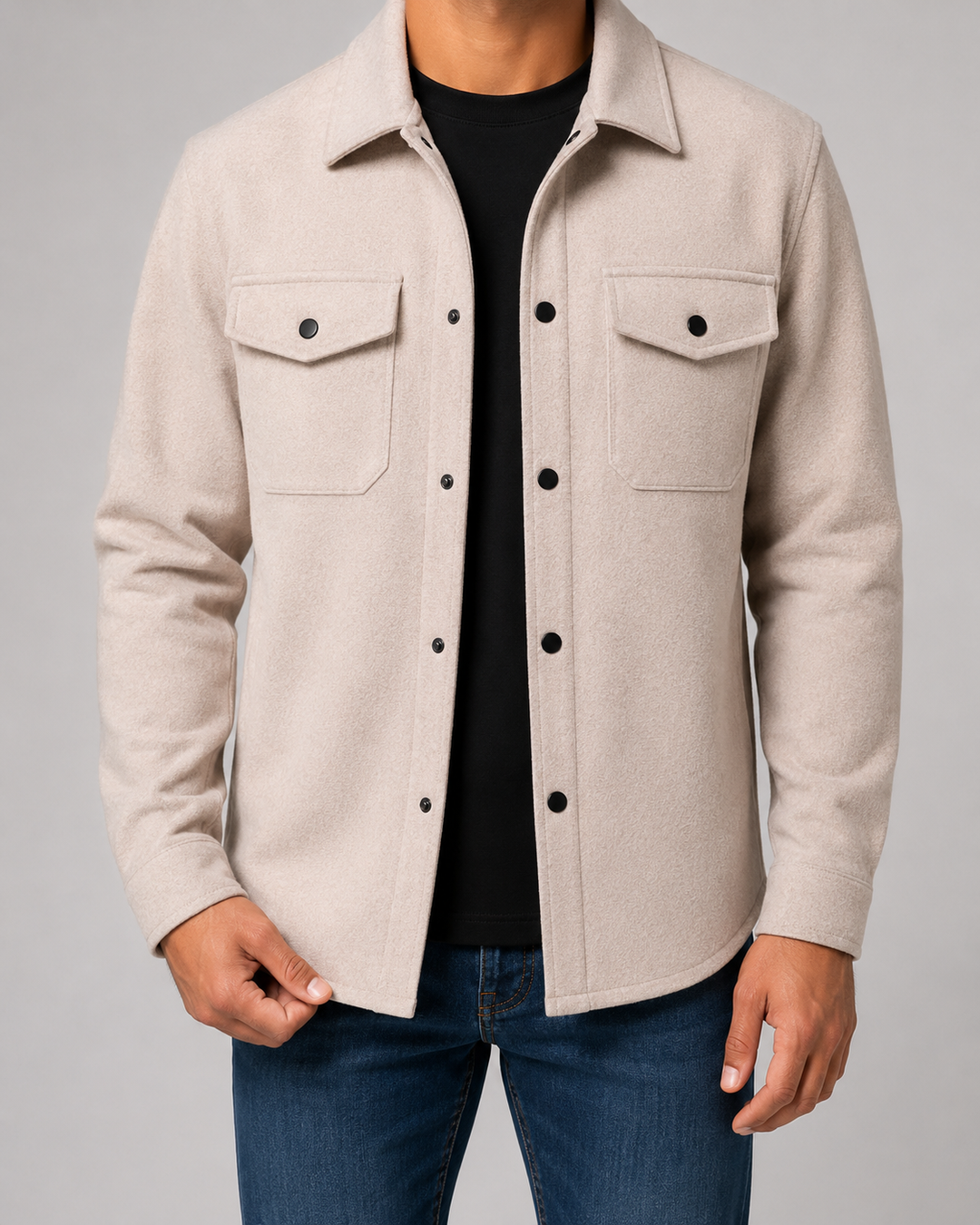Men’s Overshirt Jacket – Casual Utility Fit