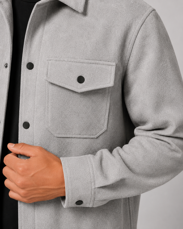 Men’s Overshirt Jacket – Casual Utility Fit