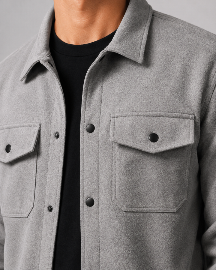 Men’s Overshirt Jacket – Casual Utility Fit