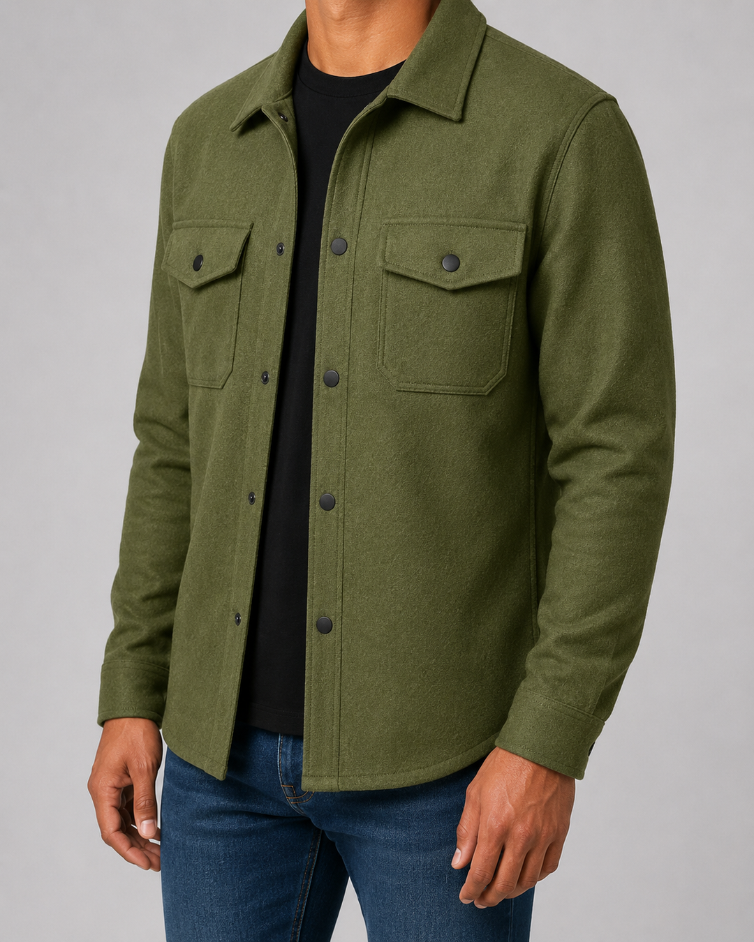 Men’s Overshirt Jacket – Casual Utility Fit