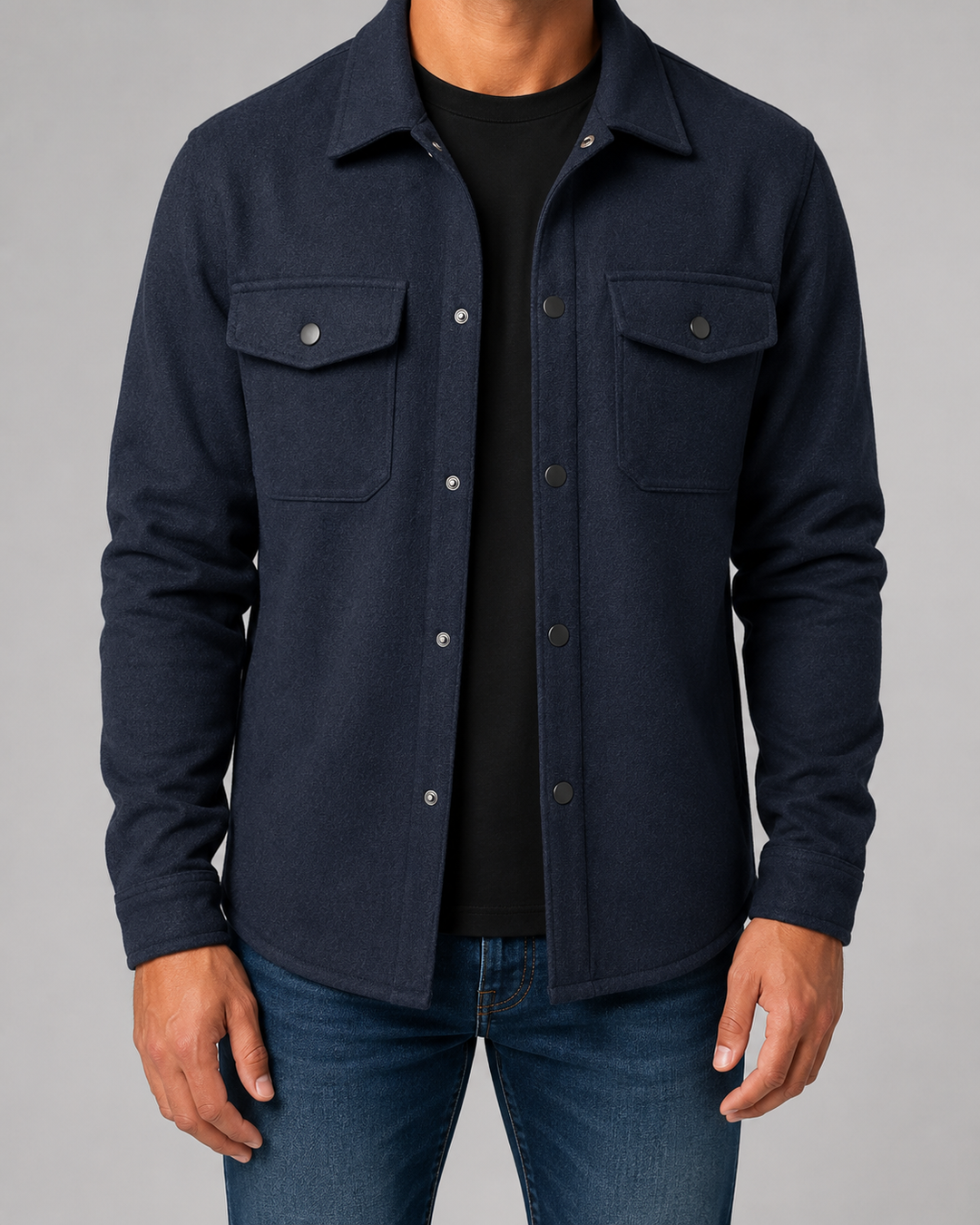 Men’s Overshirt Jacket – Casual Utility Fit