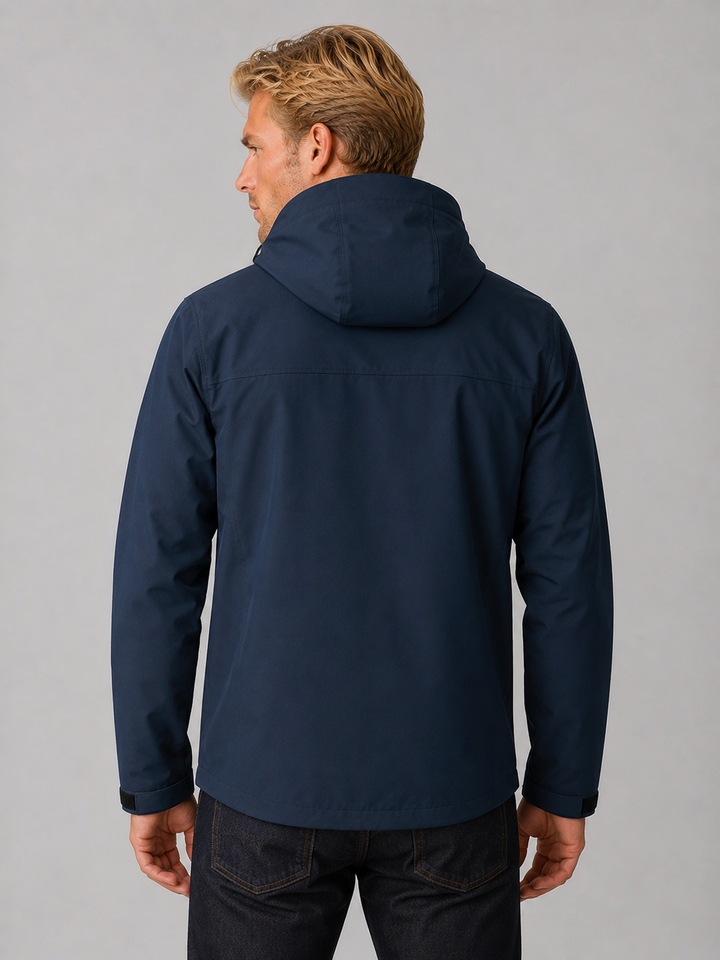 Jacket Men - Waterproof Hooded Windbreaker Jacket