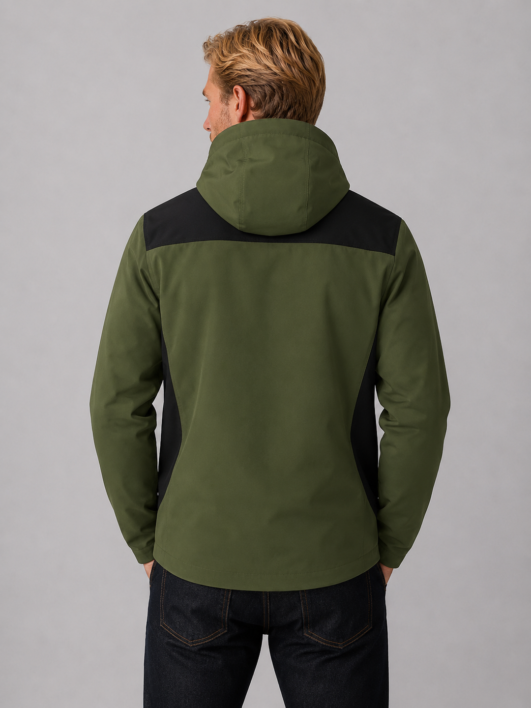 Jacket Men - Waterproof Hooded Windbreaker Jacket