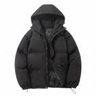 Men's Hooded Puffer Jacket Quilted Windproof Winter Coat