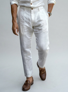 Men's Linen Tapered Trousers – Breathable Summer Fit