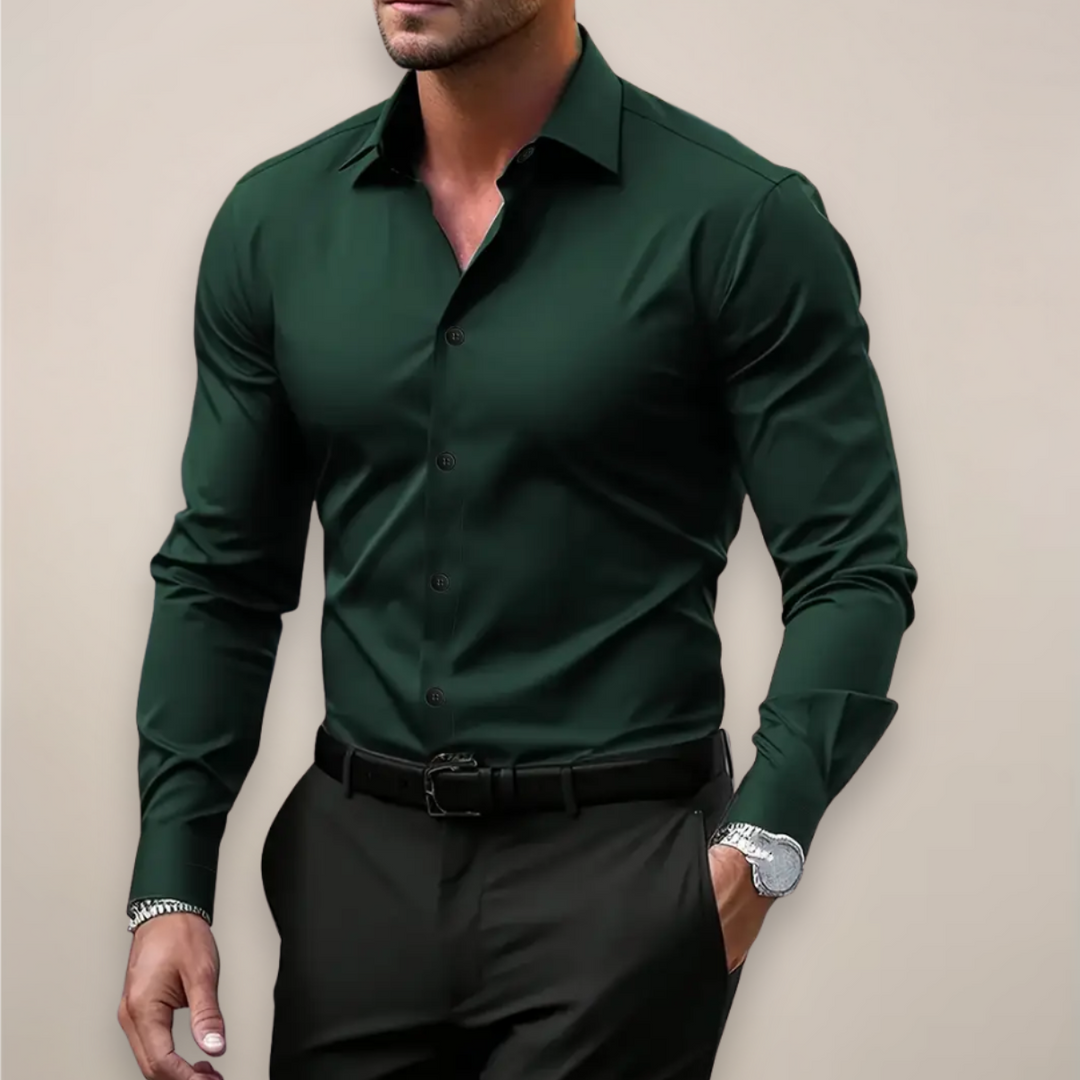 Men’s Dress Shirt | Long Sleeve Button Front