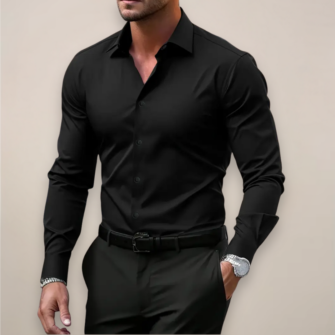 Men’s Dress Shirt | Long Sleeve Button Front