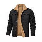 Men's Trucker Jacket Soft Collar Warm Lining Relaxed Fit