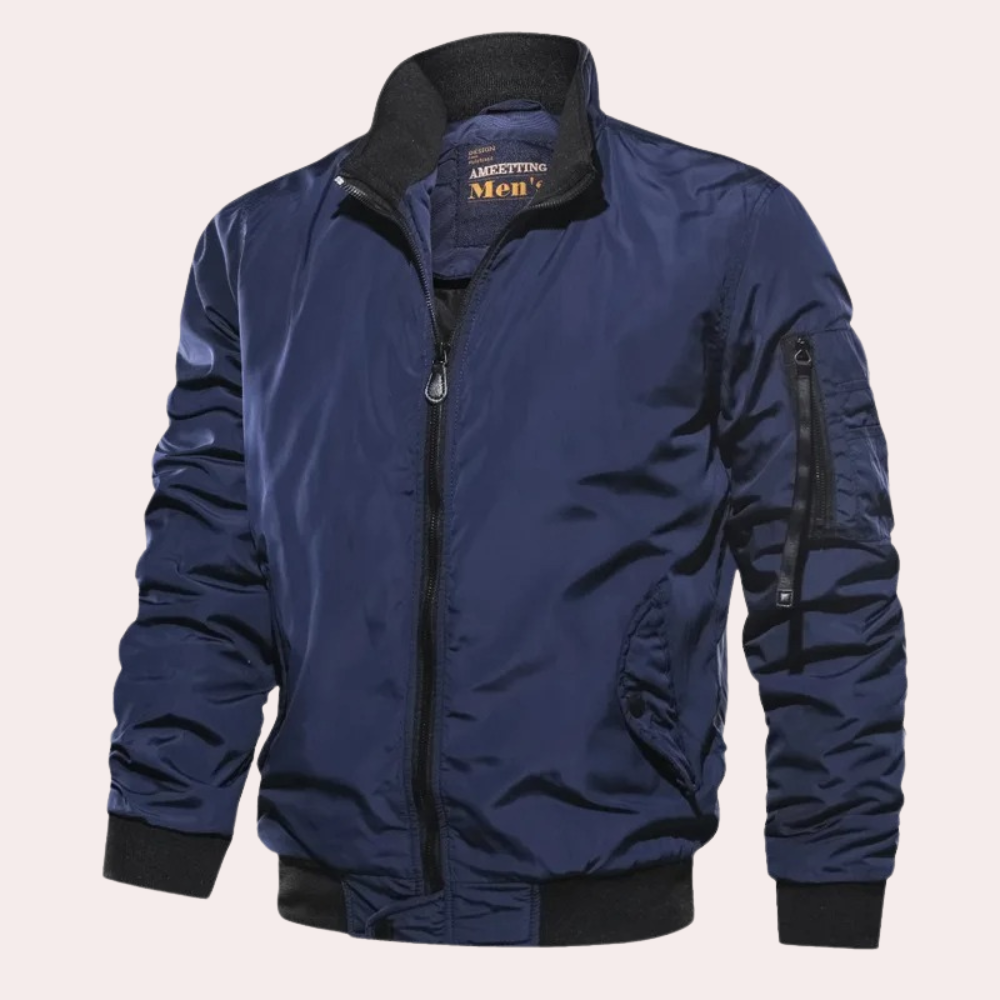 Anthony | Classic Bomber Style Jacket With Zipper For Men