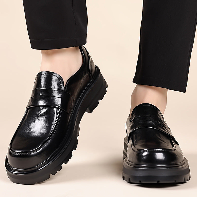Noah | Men’s Chunky Sole Leather Penny Loafers