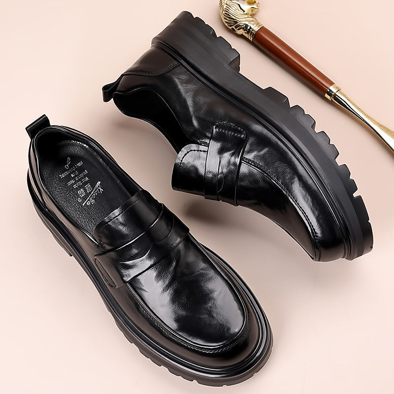 Noah | Men’s Chunky Sole Leather Penny Loafers
