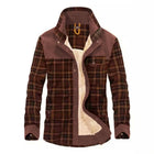 Checked overshirt for men with buttons and pockets