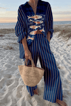Elizabeth | Printed Wide-Leg Two-Piece