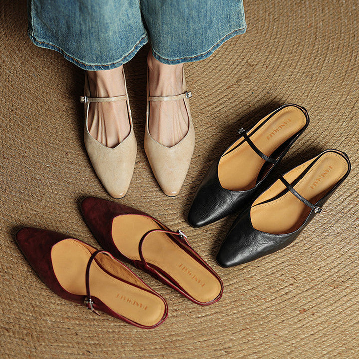 Hannah - Women’s Slip-On Mules – Elegant Summer Comfort Shoes