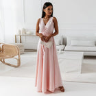 Women Wedding Guest Elegant Wrap Maxi Dress