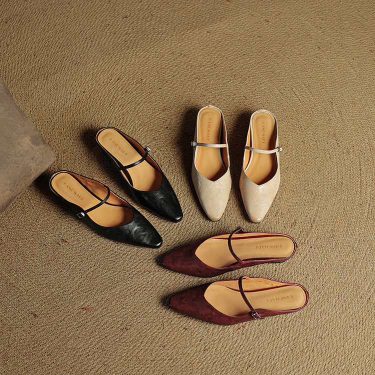 Hannah - Women’s Slip-On Mules – Elegant Summer Comfort Shoes