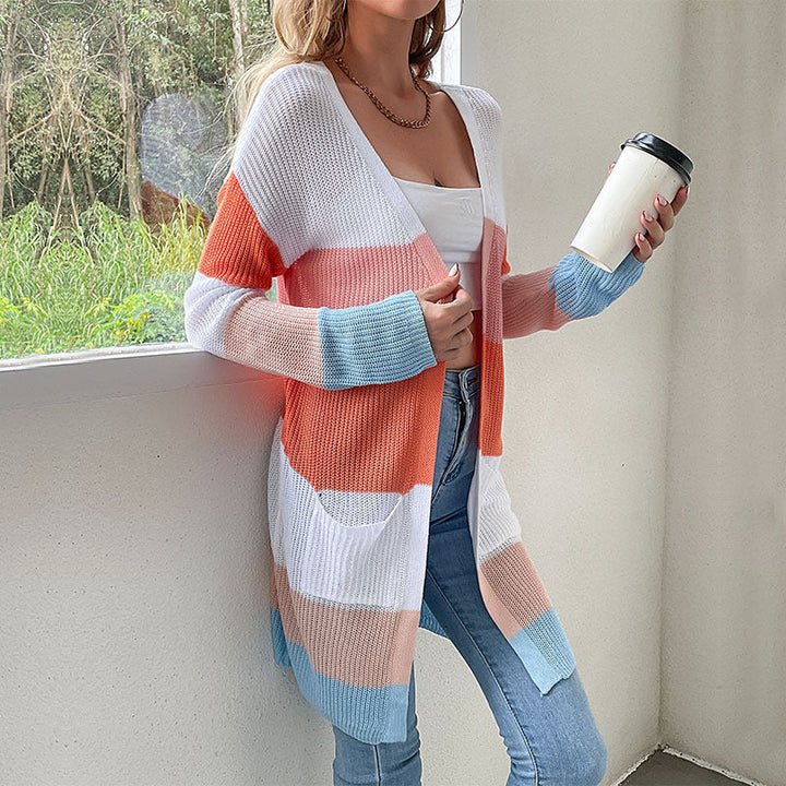 Long Sleeve Cardigan for Women with Pockets