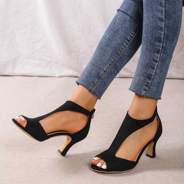 Martha - Orthopedic Comfort Heels – Open Toe Support Sandals
