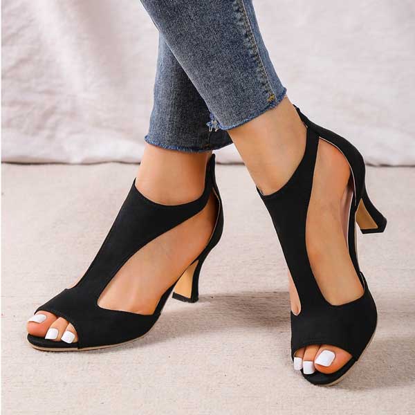 Martha - Orthopedic Comfort Heels – Open Toe Support Sandals