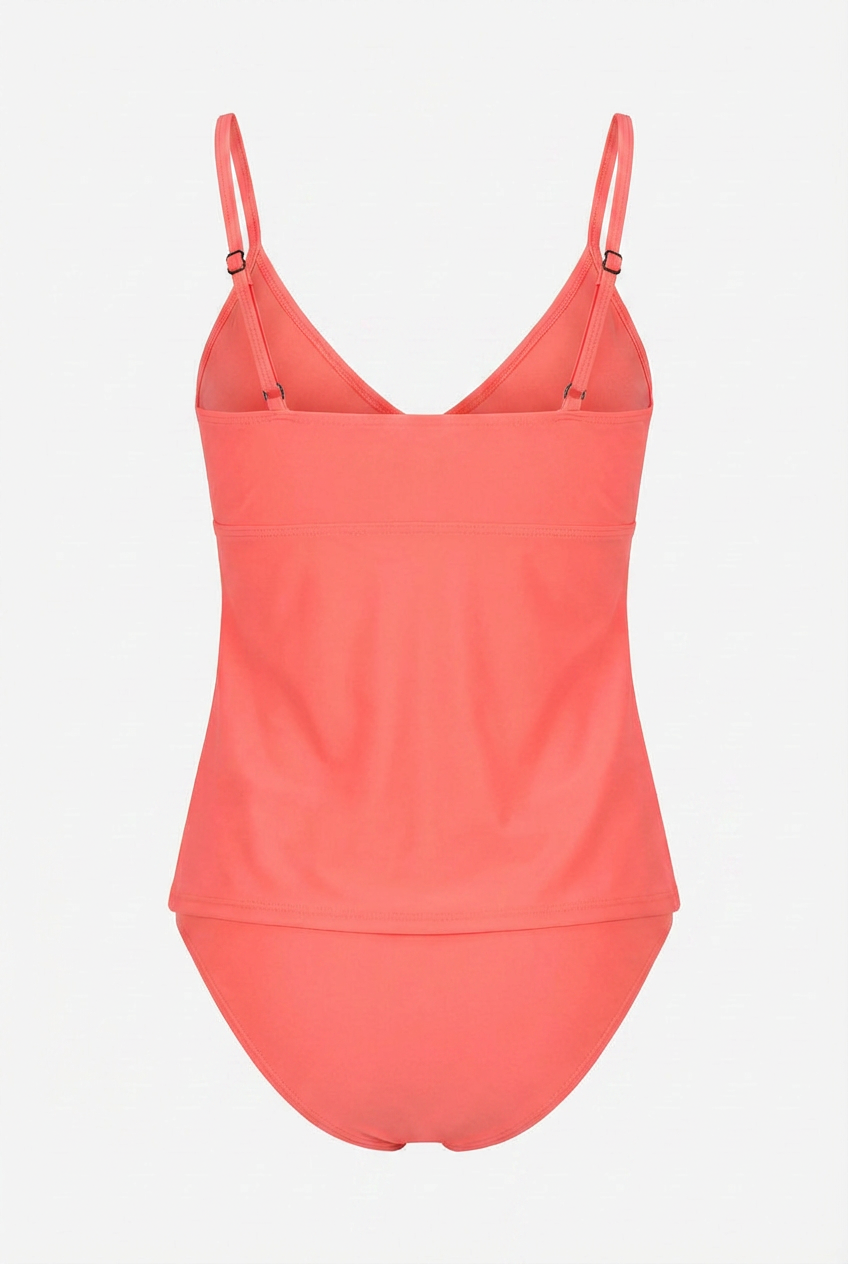 Pink Ruffle Bikini Set - Elegant Two Piece Swimsuit