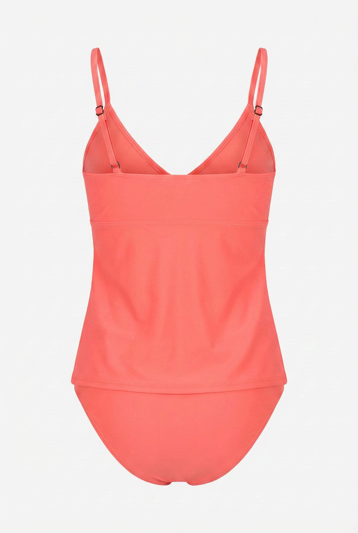 Pink Ruffle Bikini Set - Elegant Two Piece Swimsuit