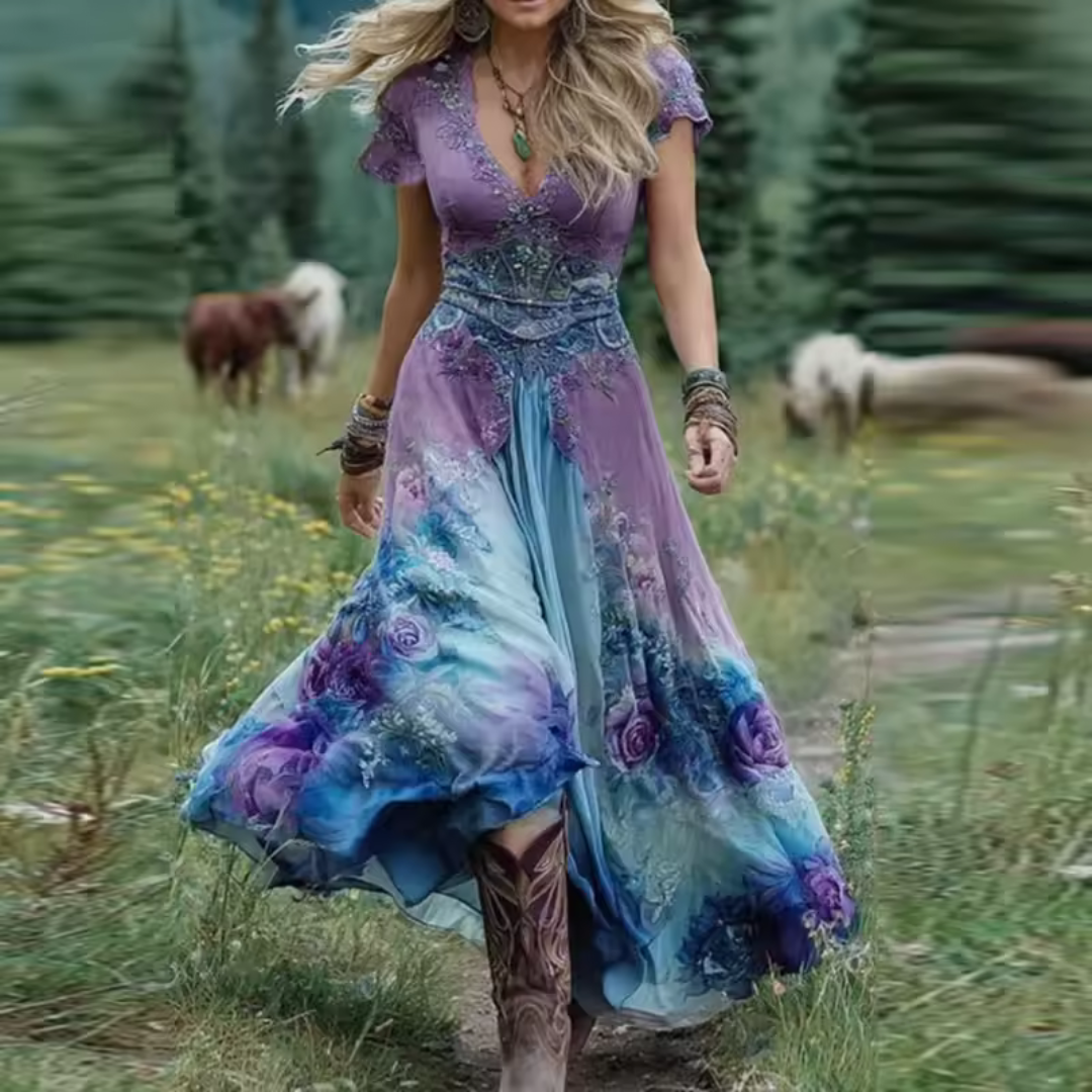 NORAYA - Stylish, vintage-inspired Boho Dress