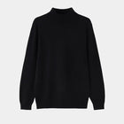 Men's Wool Mock Neck Sweater Warm Refined Knit