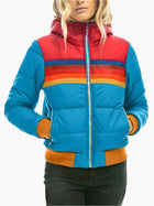 Women's Retro Quilted Jacket with Hood – Fashionable Casual Winter Jacket in Vintage Style
